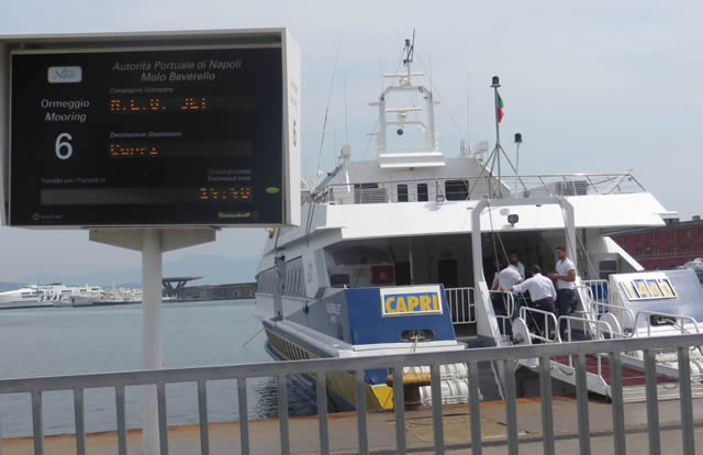 Naples Ferry Port - Capri ferry boardinge