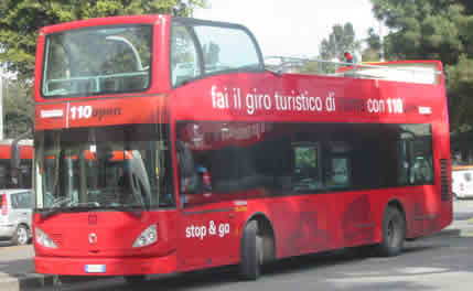 110 Open Sightseeing Bus Rome