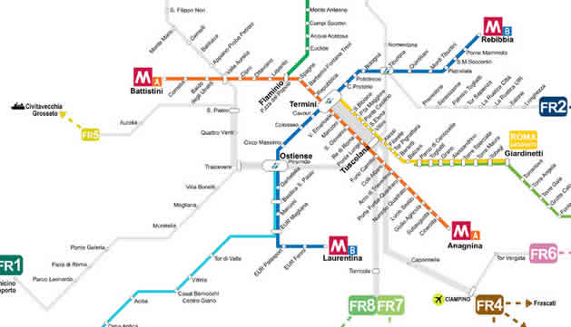 Rome's Regional Rail Network (Ferrovia Regionale)