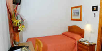 Single Bed Hotel Room In Rome