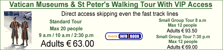 Vatican Walking Tour Pricing Information