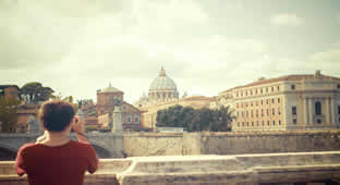 Tourist at the Vatican, Rome