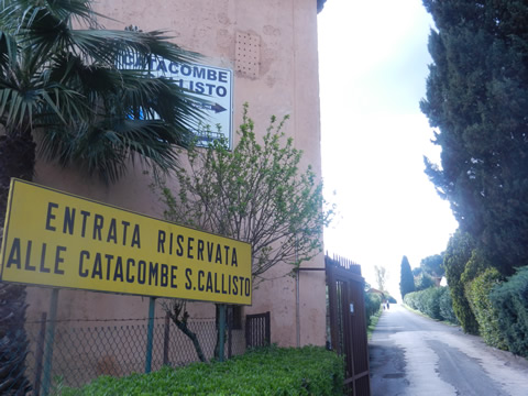 Catacumba de San Callisto, Via Appia Antica en Roma