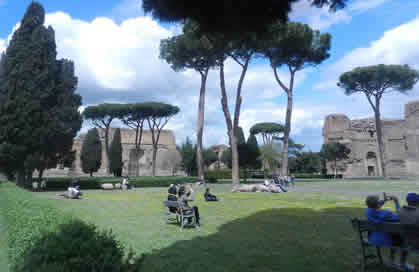 Jardines de las Termas de Caracalla