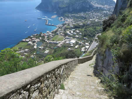 Path from Anacapri to Marina Grande, Capri