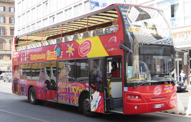 Bus turistico descapotable City Sightseeing Rome 