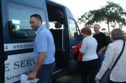 Shuttle desde el aeropuerto Fiumicino a los hoteles en Roma