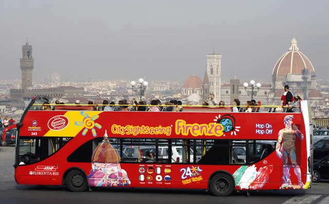 open top bus tour florence