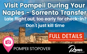 Pompeii stopver during your Naples - Pompeii transfer