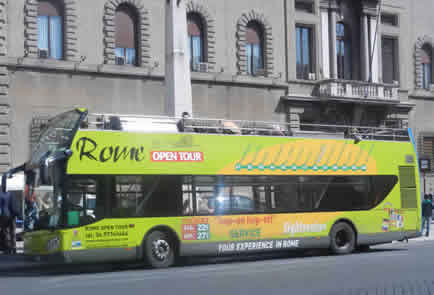 Bus turistico descapotable Open Tour Rome Hop On Hop Off
