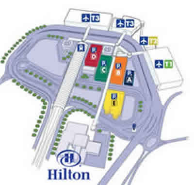 Hilton Rome Airport Location Map