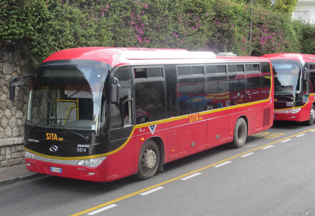 Sorrento - Amalfi SITA Bus at Sorrento Station Terminus