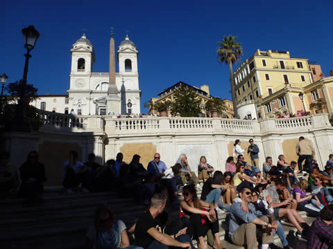 El Panteon Roma desde Piazza della Rotonda