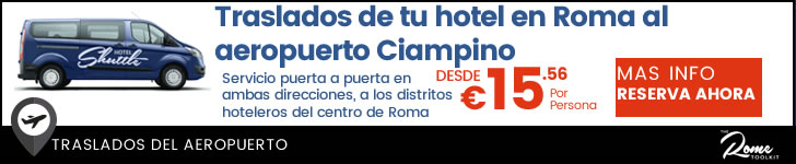 Precios de traslados compartidos entre Ciampino y hoteles en Roma