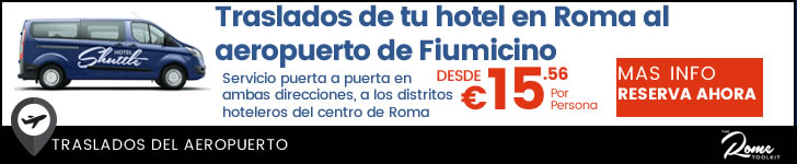 Precios de shuttle entre Fiumicino y hoteles en Roma