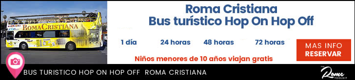 Bus turistico descapotable y con subidas y bajadas libres Roma Cristiana