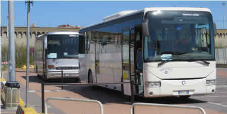 Civitavecchia port complementary cruise ship shuttle bus