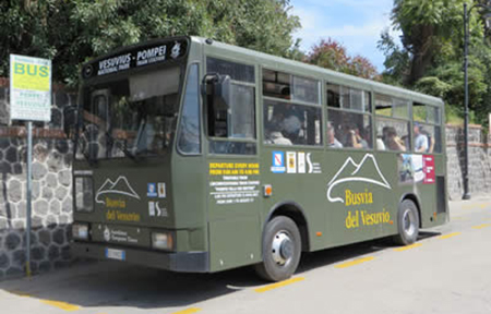 Busvia del Vesuvio Pompeii to Mount Vesuvius bus 