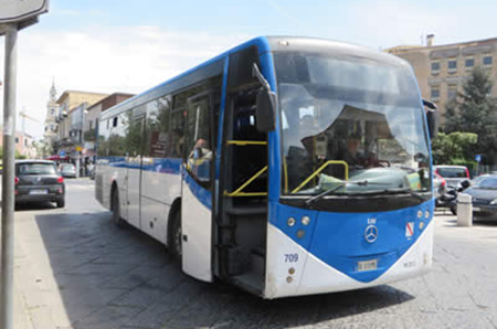 Pompeii to Mount Vesuvius bus 