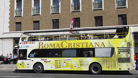 Roma Cristiana Rome hop on hop off open top sightseeing bus