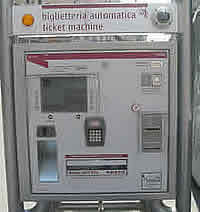 Rome Metro ticket machine