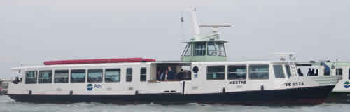 Venice water bus Vaporetto Route 12 boat