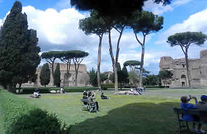 The Baths of Caracalla gardens