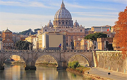 Free walking tour seeing sights such as St Peter's Basilica with Big Bus in Rome