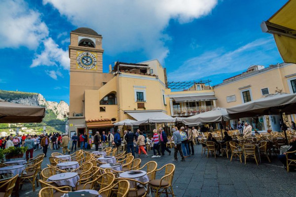 Capri town square, Italy