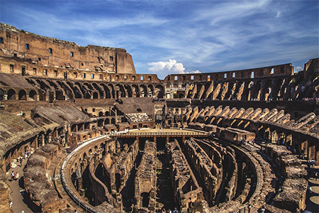 Inside the Colosseum, Rome