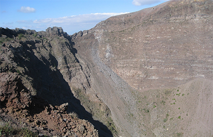 Mount Vesuvius crater