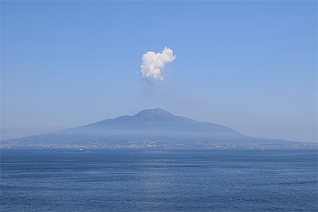 Mount Vesuvius from a distance