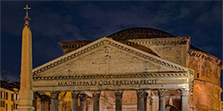 Rome panoramic walking tour - Pantheon night