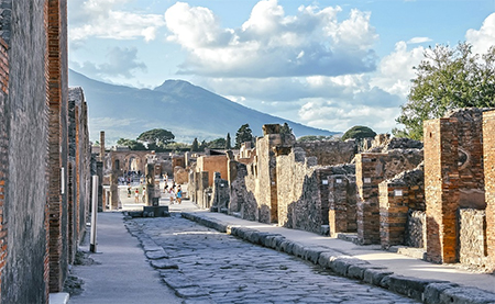 travel time rome to pompeii