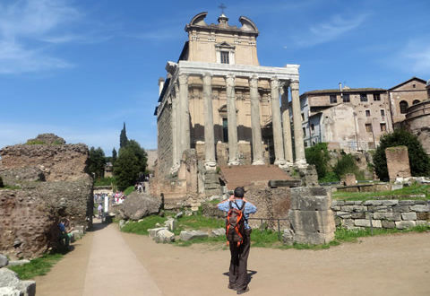 the Ancient marketplace at the Roman Forum 