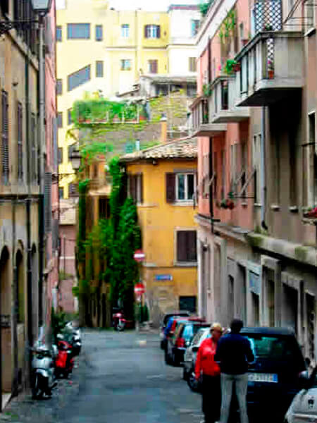 Rione monti streets in Rome
