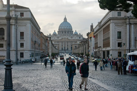 Hotel area - streets around the Vatican, Rome